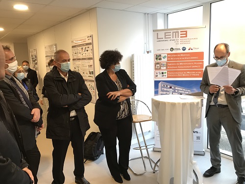 Visite du LEM3 de Frédérique Vidal, ministre de l’Enseignement supérieur, de la Recherche et de l’Innovation