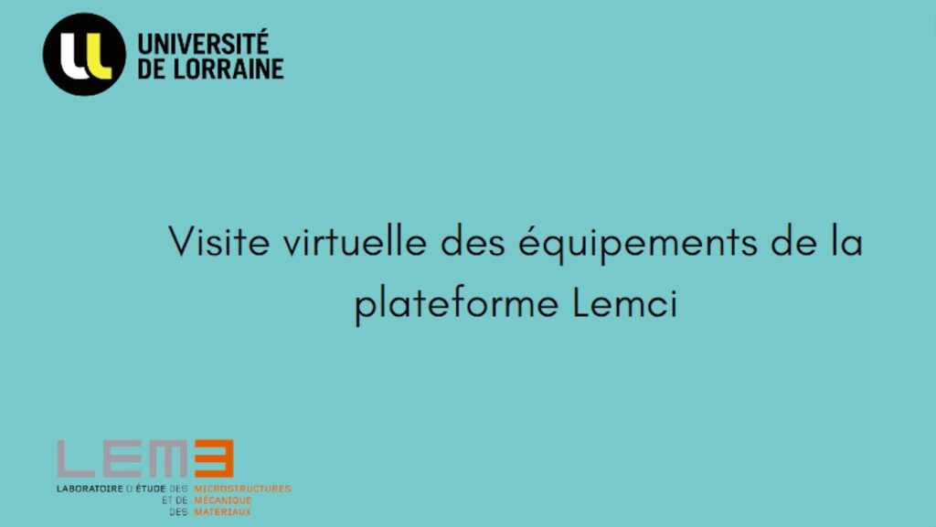 Découvrez les équipements de la plateforme Lemci en vidéo