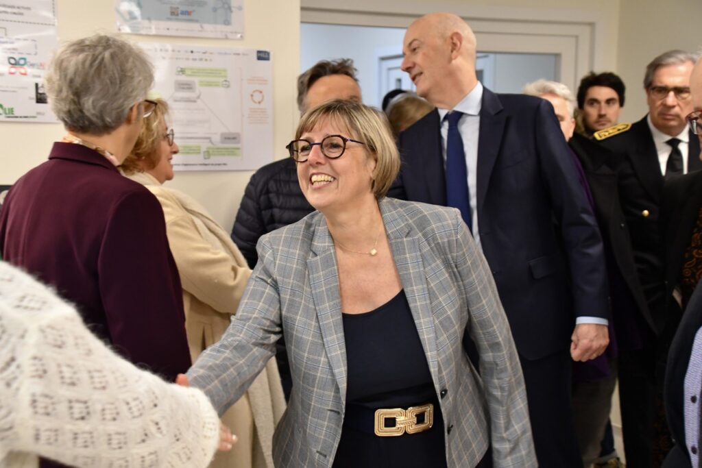 Visite des ministres Sylvie Retailleau et Roland Lescure