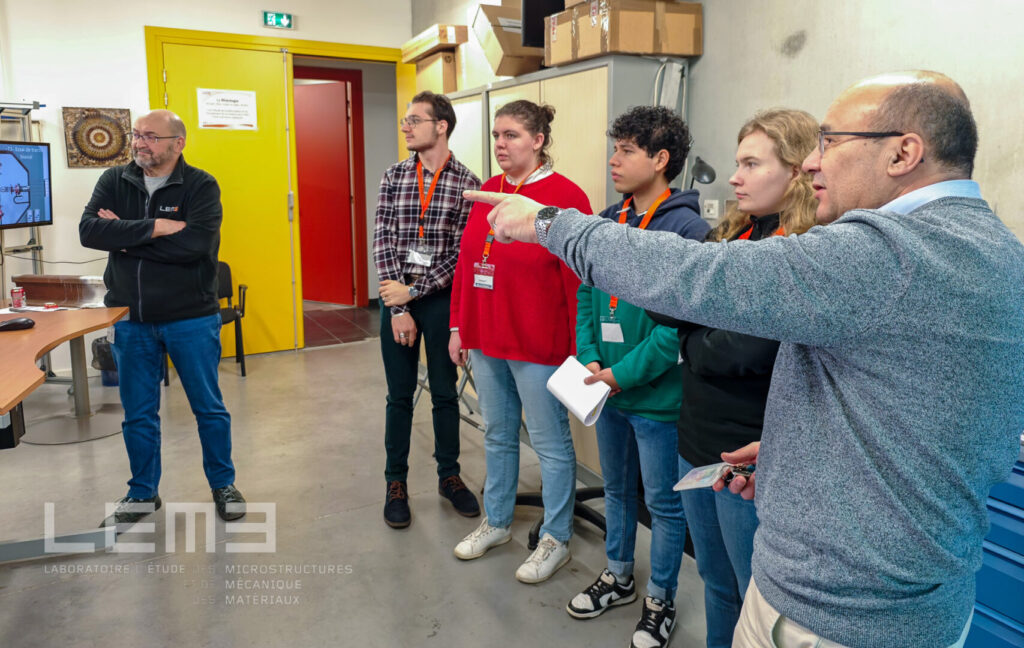 Les élèves de Polytech Nancy visitent le site Metz Technopôle du LEM3